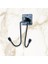 ® Kendiliğinden Yapışkanlı Siyah Paslanmaz Metal Bornoz ve Havlu Askılığı 4