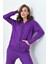 Kadın Fermuarlı Ikili Takım Mor 4