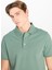 Erkek Regular Fit Pamuklu Yeşil Polo Yaka T-Shirt - L2510551826 2
