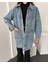 Düğmeli Çift Cep Oversize Denim Gömlek Ceket 3