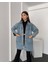 Düğmeli Çift Cep Oversize Denim Gömlek Ceket 4