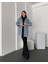 Düğmeli Çift Cep Oversize Denim Gömlek Ceket 5