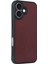 Apple iPhone 16 Kılıf Aras Deri Kapak - Bordo 2