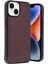 Apple iPhone 14 Kılıf Aras Deri Kapak - Bordo 1