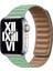 ​​​watch Ultra 49MM Kordon Uyumlu Krd-34 Deri Strap Kayış Mkst - Açık Yeşil 1