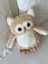 Çocuk Sevimli Baykuş Oyun&uyku Arkadaşı Peluş Yastık Krem 25 cm 1