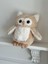 Çocuk Sevimli Baykuş Oyun&uyku Arkadaşı Peluş Yastık Krem 25 cm 3
