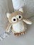 Çocuk Sevimli Baykuş Oyun&uyku Arkadaşı Peluş Yastık Krem 25 cm 4