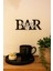 Coffee Bar Yazısı Duvar Dekoru – 3D Baskı Kahve Köşesi Süsü 2