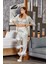 Saten Otrişli Pijama Takım (Şortlu) Cossybyaqua 3