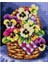 Baskılı Goblen Sepette Çiçekler 2653 24*34 cm 1