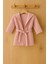 %100 Organik Pamuk 4 Katlı Multi Muslin Bornoz-Pudra Pembe 1