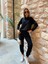 Kadın Uzun Kollu Kapüşonlu Oversize Sweat ve Pantolon Ikili Takım 7