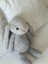 Çocuk Sevimli Tavşan Oyun&uyku Arkadaşı Peluş Yastık Gri 45 cm 1