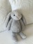 Çocuk Sevimli Tavşan Oyun&uyku Arkadaşı Peluş Yastık Gri 45 cm 3