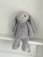 Çocuk Sevimli Tavşan Oyun&uyku Arkadaşı Peluş Yastık Gri 45 cm 4