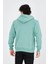 Unisex Tam Fermuarlı Kapşonlu Sweatshirt - Mint Yeşili 6