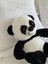 Çocuk Sevimli Panda Oyun&uyku Arkadaşı Peluş Yastık Siyah Beyaz 35 cm 1