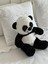 Çocuk Sevimli Panda Oyun&uyku Arkadaşı Peluş Yastık Siyah Beyaz 35 cm 2