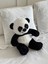 Çocuk Sevimli Panda Oyun&uyku Arkadaşı Peluş Yastık Siyah Beyaz 35 cm 3