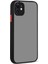 Apple iPhone 12 Kılıf Montreal Silikon Kapak - Siyah 1