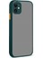 Apple iPhone 12 Kılıf Montreal Silikon Kapak - Yeşil 1