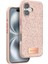 Apple iPhone 16 Bright Simli Kapak - Pembe 1