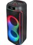 Mikrofonlu Rgb Işıklı Kablosuz Karaoke Hoparlör Çift 6.5 Inç Stereo Bass Dijital LED Parti Sistemi 6