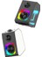 Taşınabilir Rgb Işıklı Kablosuz Bluetooth Speaker Hoparlör Güçlü Ses 11 Farklı Renkli Işık Atmosferi 4