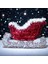 Yüksek Kalite Yılbaşı Dekoru Noel Baba Kızağı Dekoru Metalik Yılbaşı Vitrin Dekorları 25X36 cm 1