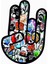 Jdm Parmak Hellaflush Model Sticker 10*14 cm 1