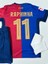 2024/25 Barcelona Iç Saha #11 Raphinha Çocuk Futbol Forması 4lü Set 2