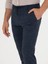 Erkek Lacivert Slim Fit Keten Karışımlı Pantolon 50265205-VR033 6