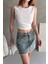 Sırtı Kemer Detaylı Kaşkorse Crop Bluz 1
