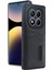 Xiaomi Redmi Note 14 Pro 4g Kılıf Sara Kartvizitli Deri Kılıf - Siyah Dpmah 2