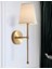 Modern Tasarım 1 Adet Duvar Ledli Pilli Aplik Tak Çalıştır Eskitme Gold Krem Abajur Gün Işığı Pilli 1