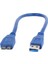 USB 3.0 Mavi 30 cm Data Mıcro USB Kablosu (4604) 1