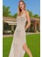 Vücuda Oturan Örme Triko Maxi Elbise Yırtmaçlı Plaj Şıklığı Modern Stil Modern Stil Rahat Kullanım 1