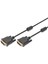 DVI Bağlantı Kablosu, Dvı-D (24+1) Erkek &lt;=>&gt; Dvı-D (24+1) Erkek, 2x Ferrit, 5 Metre, Dvı-D Dual Link, Siyah Renk&lt;br&gt; digitus DVI Connection Cable, Dvı(24+1), 2x Ferrit M/m, 5.0m, 1