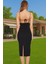 Şık Kare Yaka Bodycon Abiye Elbise Dokuma Finike Kumaş Özel Günler Rahat Kullanım Trend Tasarım 3