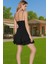 Kadın Şifon A Kesim Mini Abiye Elbise Balenli Özel Gün Elbisesi Dayanıklı Malzeme Modern Stil 3