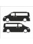 Volkswagen Transporter Camlı Araç, Araba, Oto, Motorsiklet, Kask, Laptop, Cam Sticker 18X6 cm 2 Adet 1
