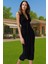 Vücudu Saran Midi Örme Abiye Elbise Şık Tasarım Polyester Elastan Modern Stil Rahat ve Şık 2