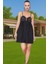 Şık Kadın Mini Abiye Elbise Pamuklu Dokuma Cut Out Detaylı Özenle Seçilmiş Modern Stil Rahat ve Şık 1