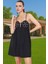 Şık Kadın Mini Abiye Elbise Pamuklu Dokuma Cut Out Detaylı Özenle Seçilmiş Modern Stil Rahat ve Şık 2