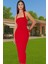 Kadın Bodycon Midi Elbise Kare Yaka Finike Dokuma Yazlık Şık Elbise Trend Tasarım Yüksek Kalite 1