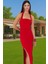 Kadın Bodycon Midi Elbise Kare Yaka Finike Dokuma Yazlık Şık Elbise Trend Tasarım Yüksek Kalite 2