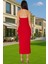 Kadın Bodycon Midi Elbise Kare Yaka Finike Dokuma Yazlık Şık Elbise Trend Tasarım Yüksek Kalite 3