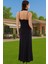 Halter Yaka Cut Out Detaylı Örme Abiye Elbise Polyester Yazlık Özel Tasarım Modern Stil Modern Stil 3