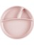 Porsiyon Vakum Tabanlı Silikon Tabak Pinky Pink 1
